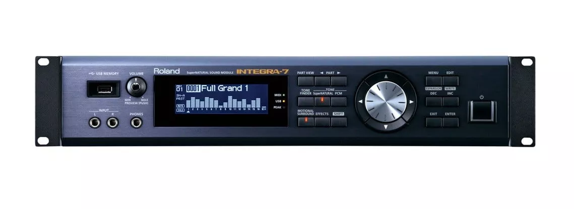 Синтезаторный модуль Roland Integra-7, синий